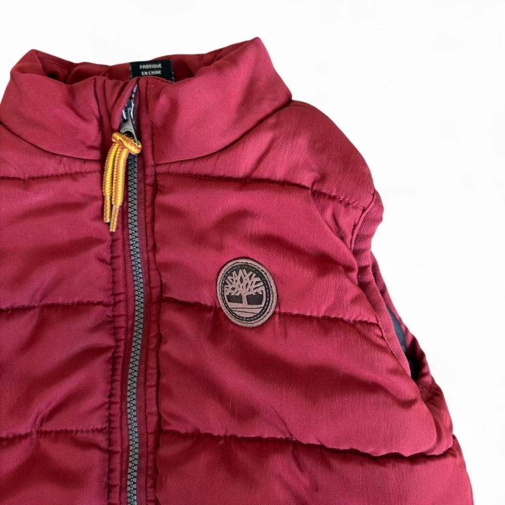 Timberland Toddler Red Quilted Puffer Vest 18 months - Picture 2 of 5